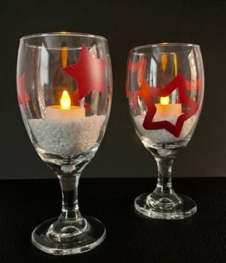 adult craft: goblet lanterns
