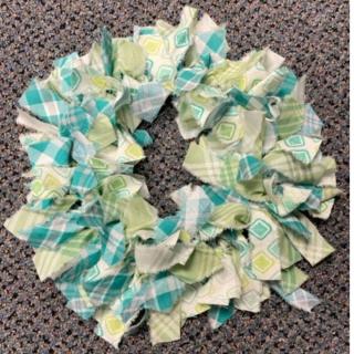 rag wreath craft 
