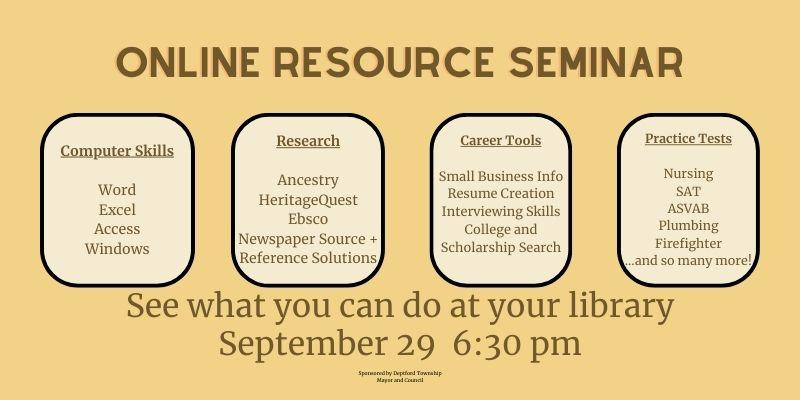 online resources seminar